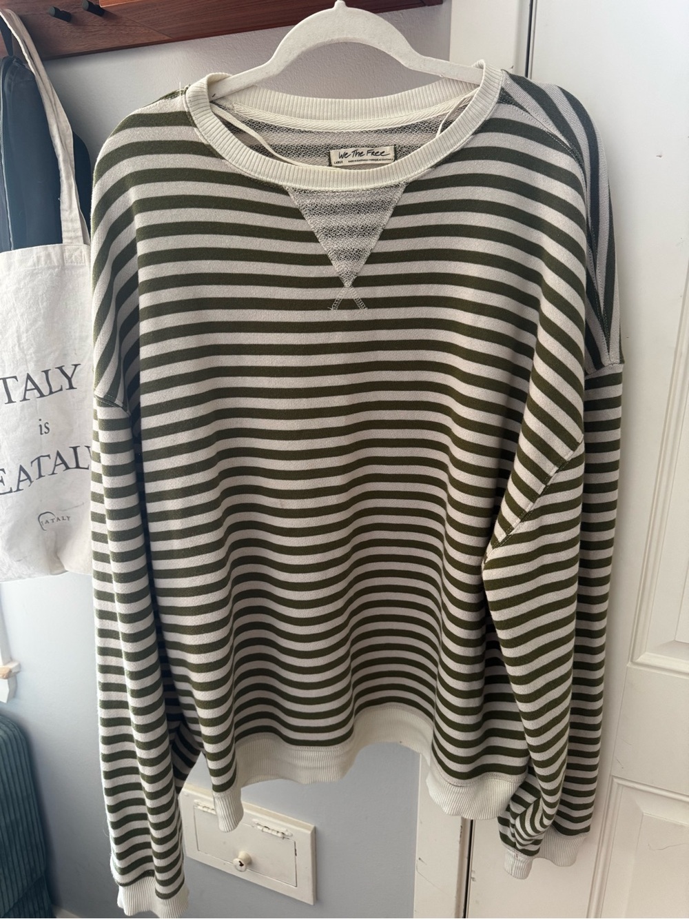 We The Free Classic Striped Oversized Crewneck - Picture 2 of 5